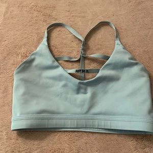 light blue nike sports bra